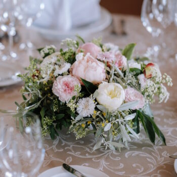 Aranžmá na svatební stůl