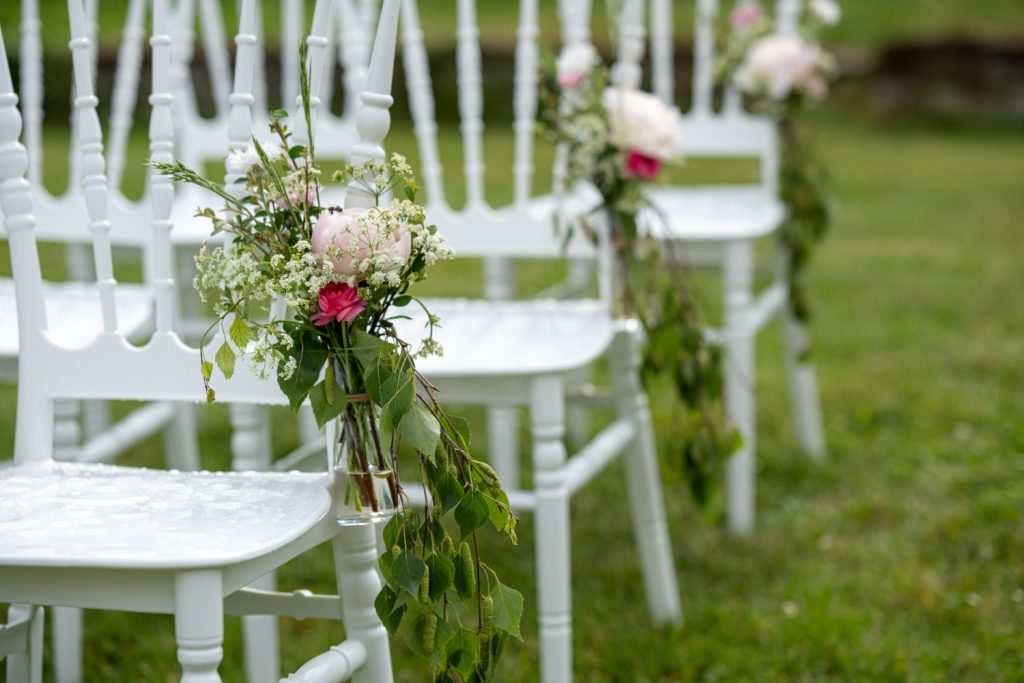 Svatba na zámku pivoňky